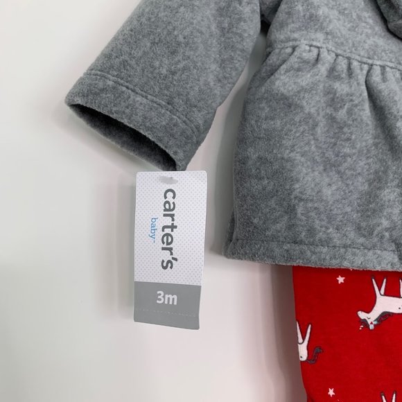 Carter's Baby 3 month Unicorn 3 Piece Set - Picture 3 of 6